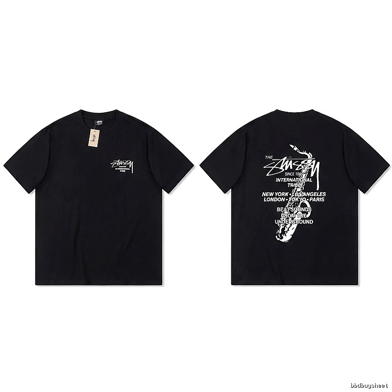 Stussy trendy and cool style black T-shirt