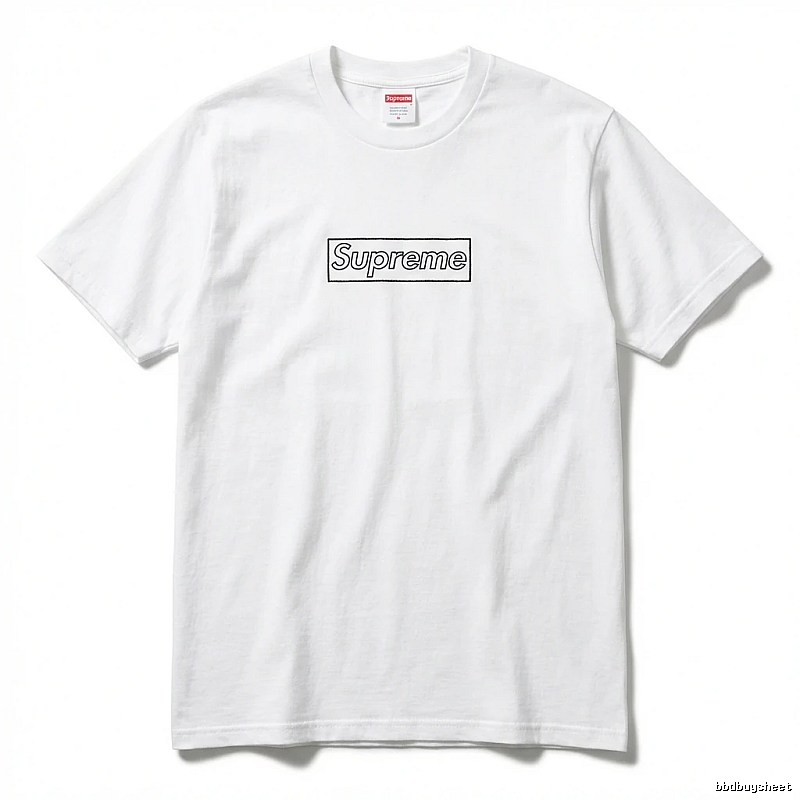 Supreme Basic Simple White T-shirt