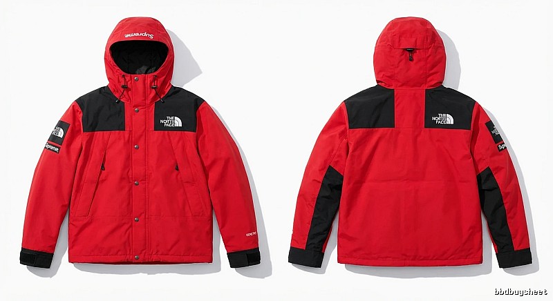 Supreme co-branded red windbreaker
