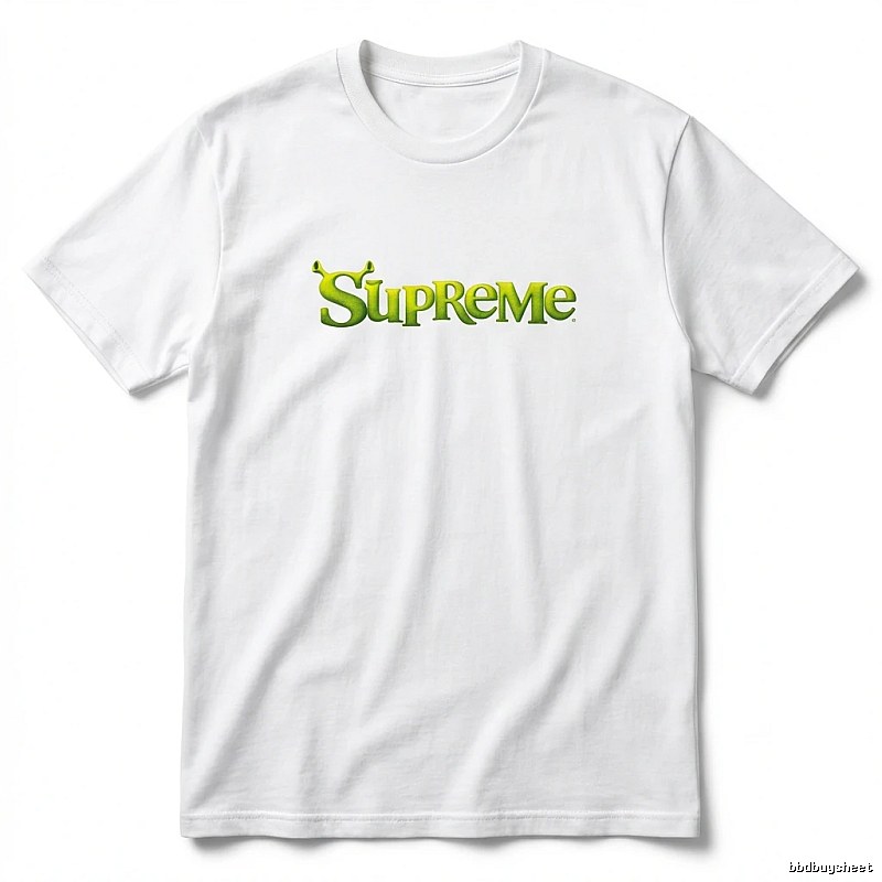 Supreme Fluorescent Green Trendy T-shirt