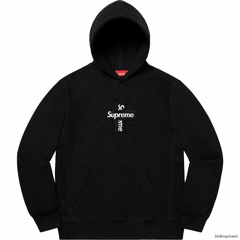 Supreme Lightweight Logo hoodie Gray Red Oversized for Trend Styling