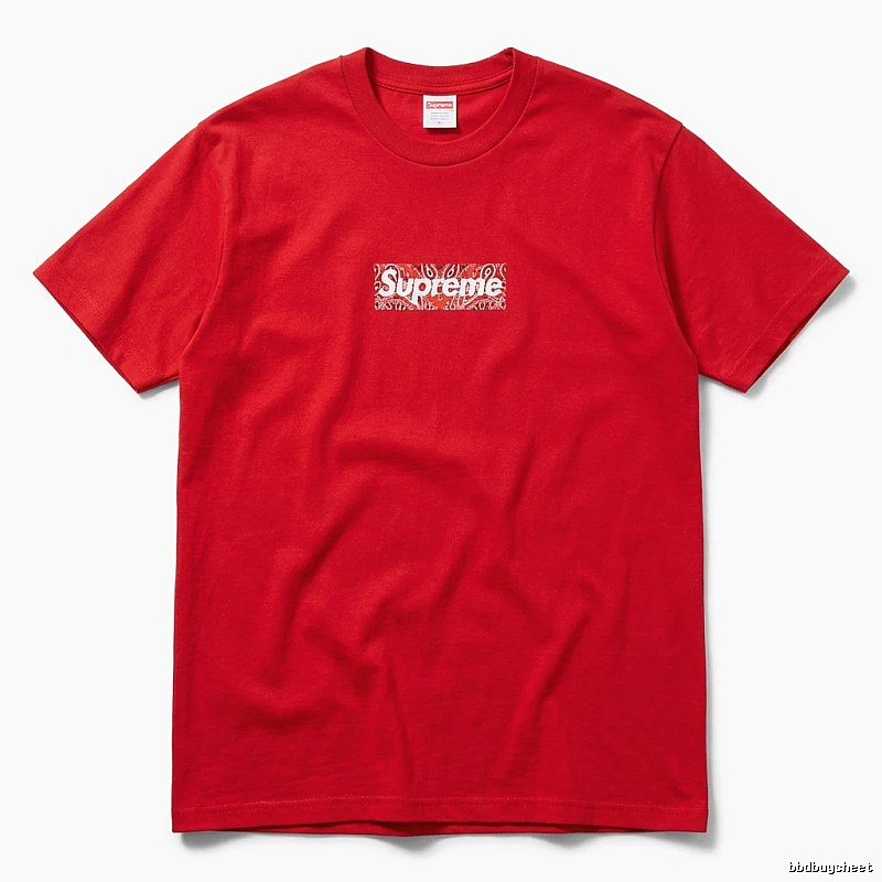 Supreme Printed Trendy Red T-shirt