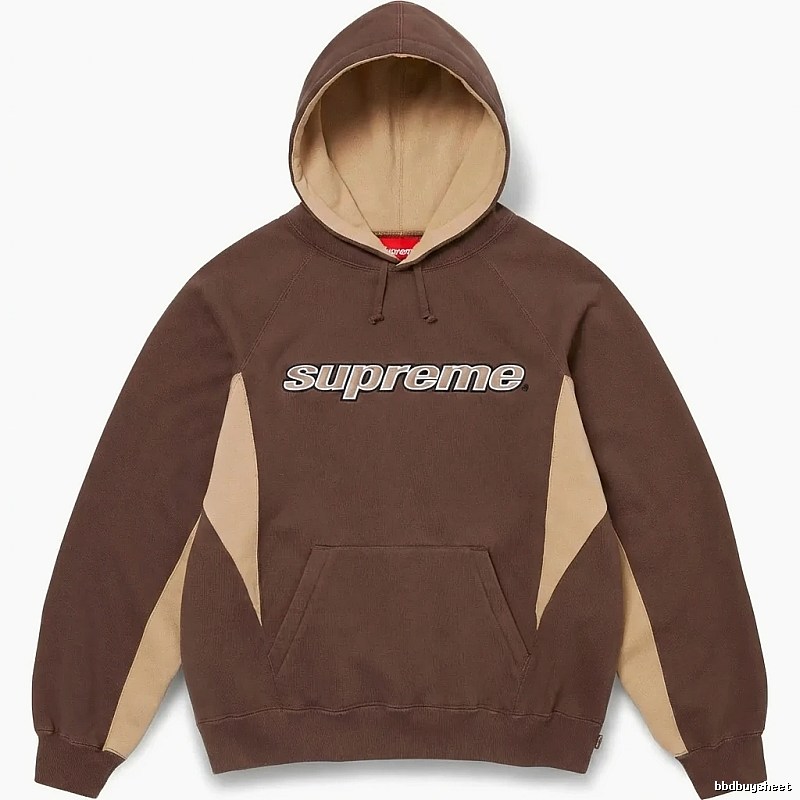 Supreme retro-style brown hoodie