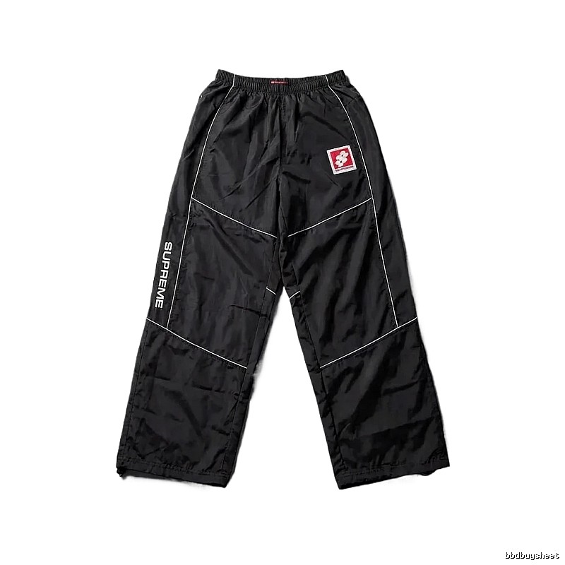 SUPREME sporty black long trousers