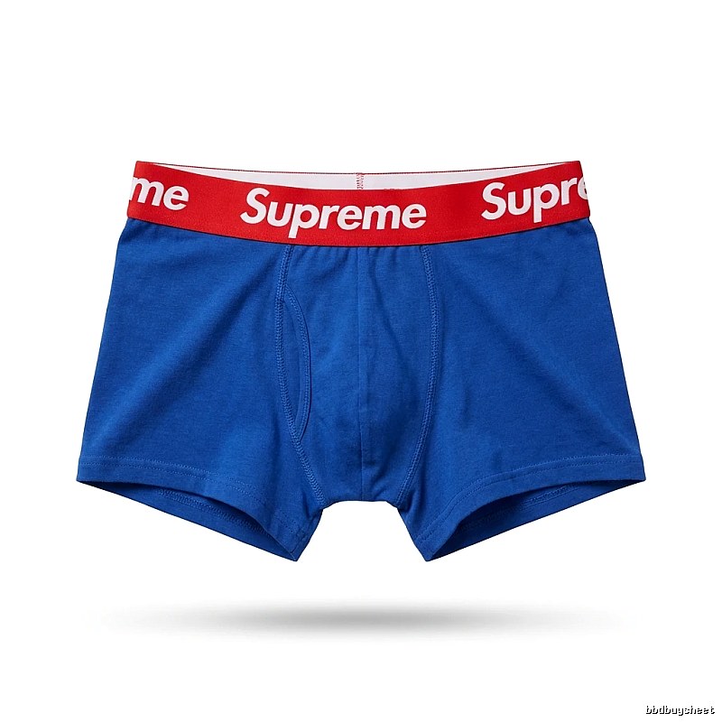 Supreme trendy brand blue underwear