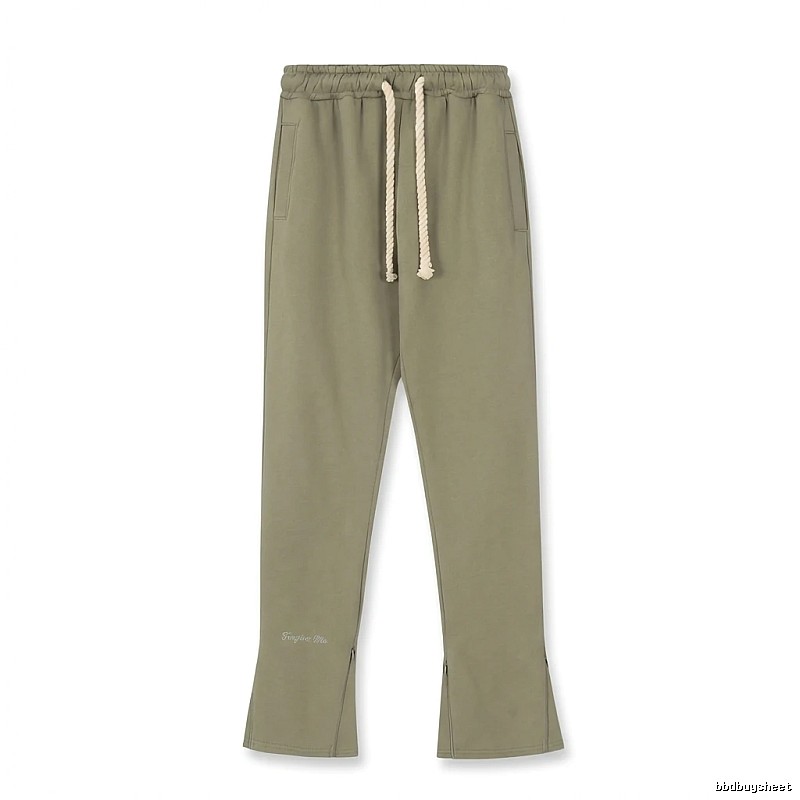 SynaWorld casual style olive green trousers