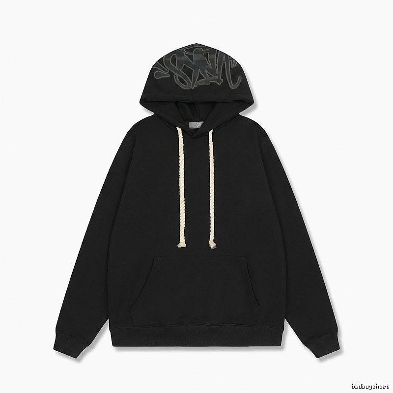 SynaWorld graffiti-style black hoodie