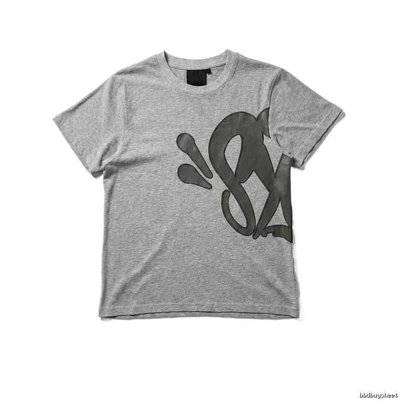 SynaWorld Trendy and Cool Style Gray T-shirt