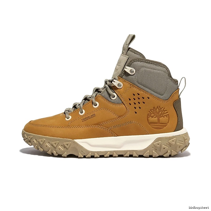 Timberland Outdoor Style Brown-Gray High-Top Shoes