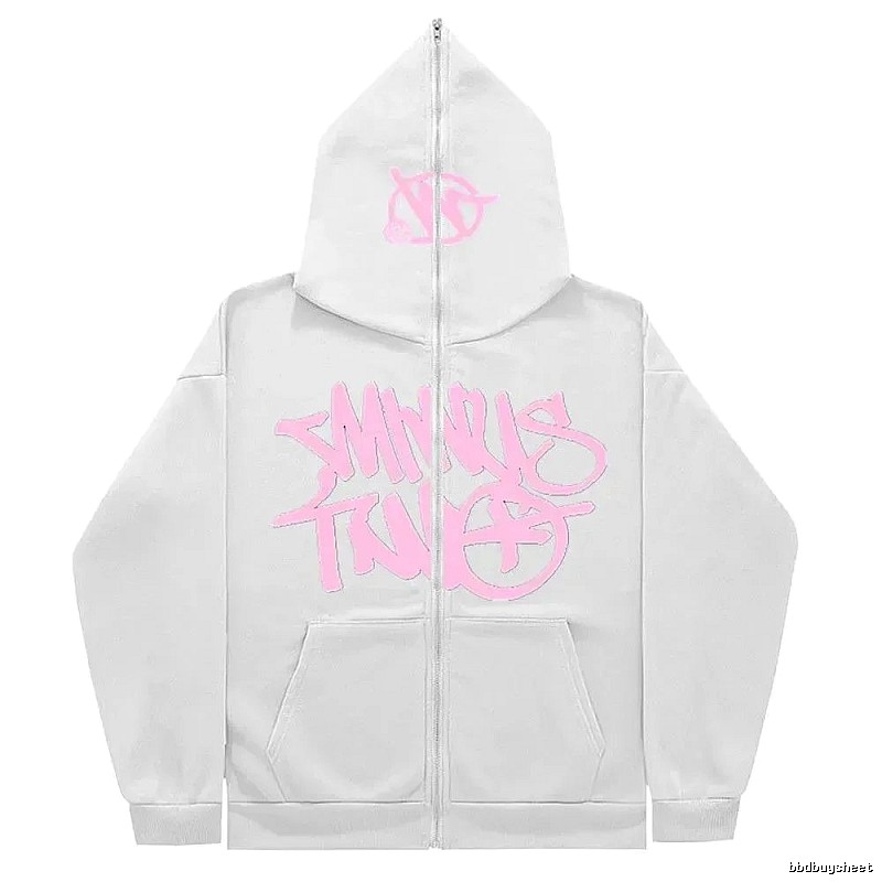 Trapstar Daily Graphic zip hoodie Black Zip Pink with Visual Detail