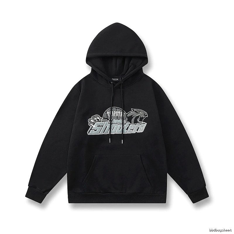 Trapstar - printed trendy and cool black hoodie