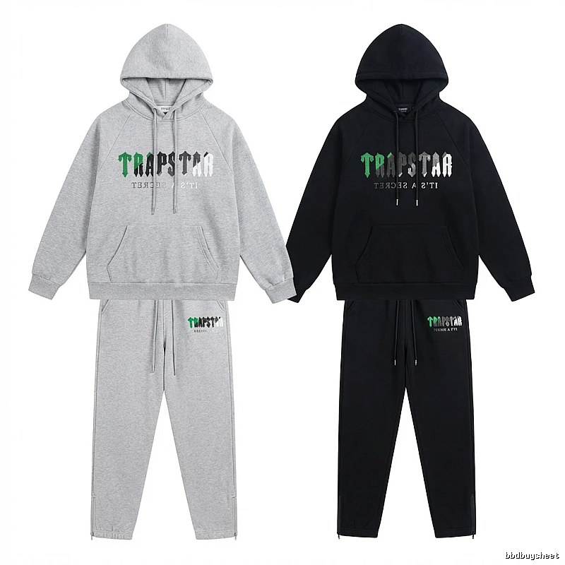Trapstar Trendy and Cool Style Grey-Black Suit