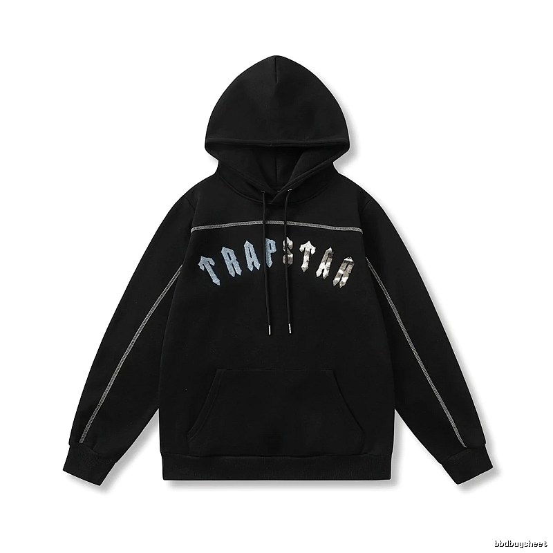 Trapstar trendy black hoodie