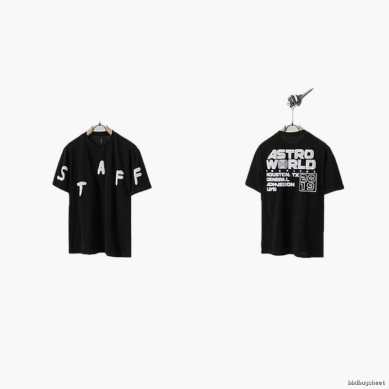 Travis Scott Astroworld Street Style Black T-Shirt