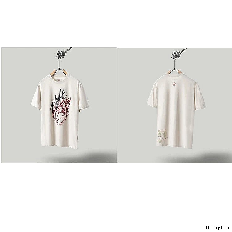 Travis Scott Cactus Co-branded Street-style Off-white T-shirt