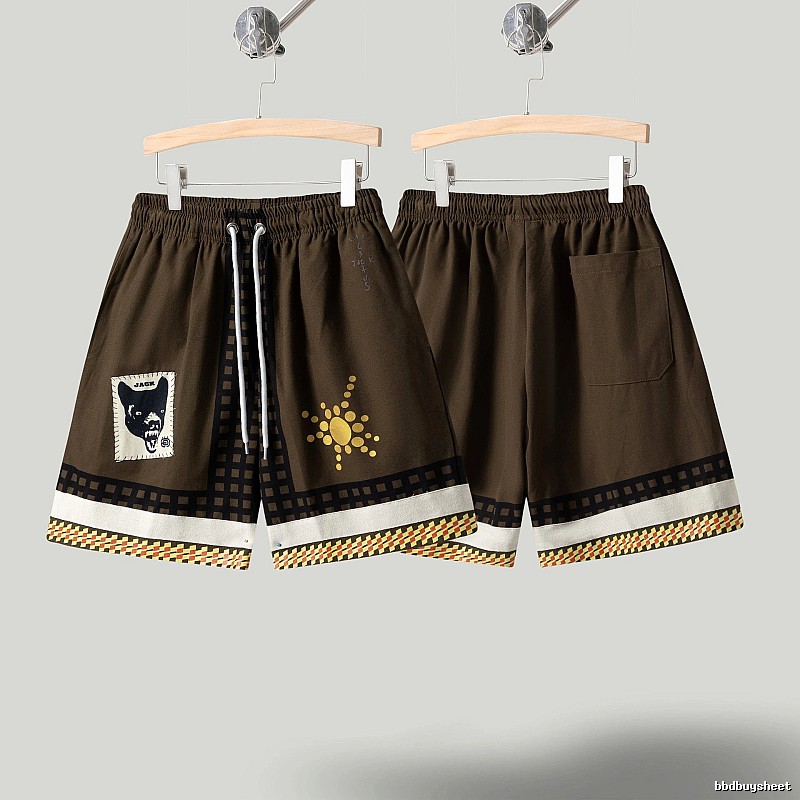 Travis Scott Cactus Jack American Retro Brown Shorts