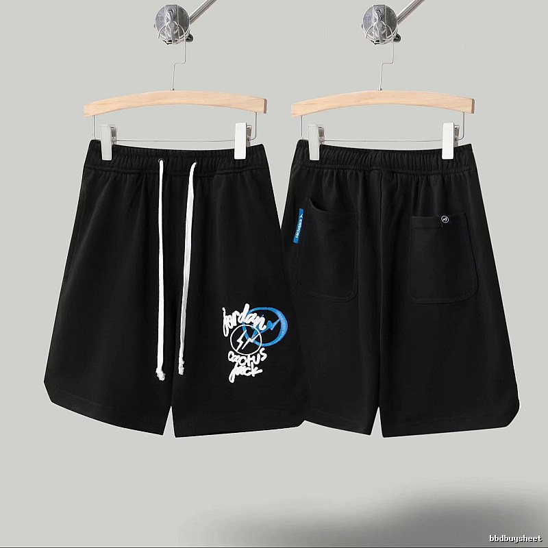 Travis Scott Cactus Jack Street Style Black Shorts
