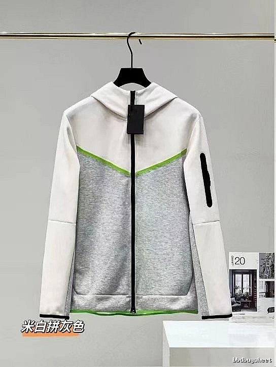 Urban White zip hoodie White Full Zip with Statement Pattern