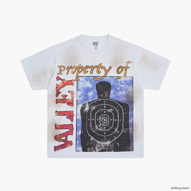 Valley Bullseye Distressed Street Style White T-Shirt