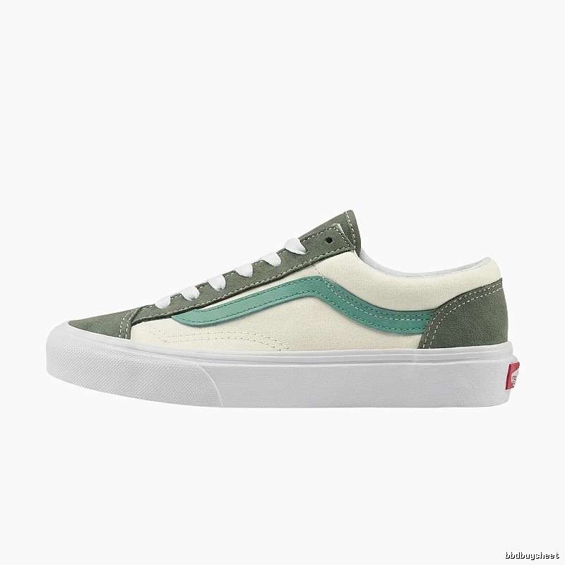 Vans Classic Retro Green and White Shoes