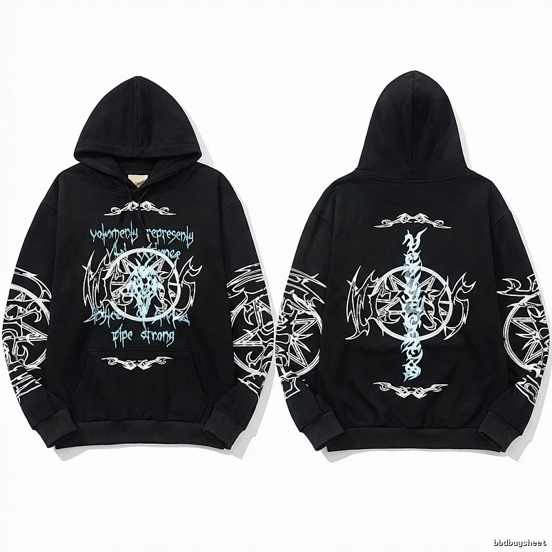 Vetements dark style black sweatshirt