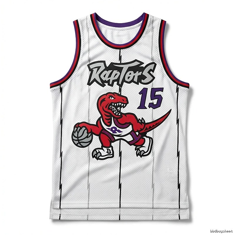 Vince Carter's white jersey of the Raptors team.