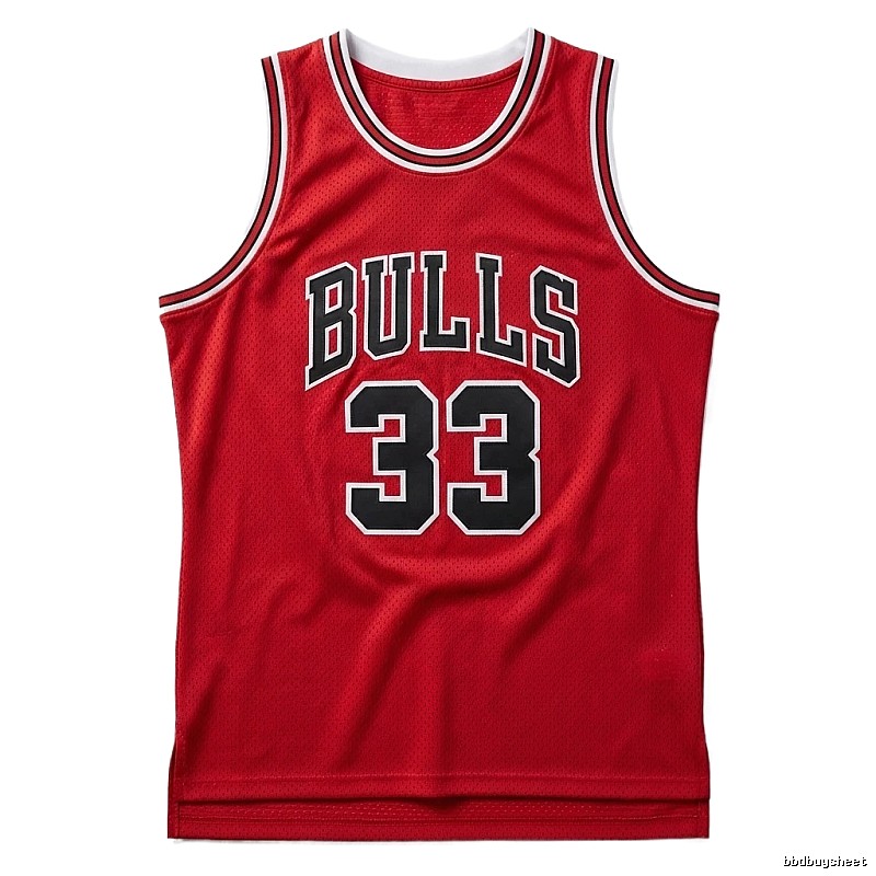 Vintage red jersey of the Michael Jordan.