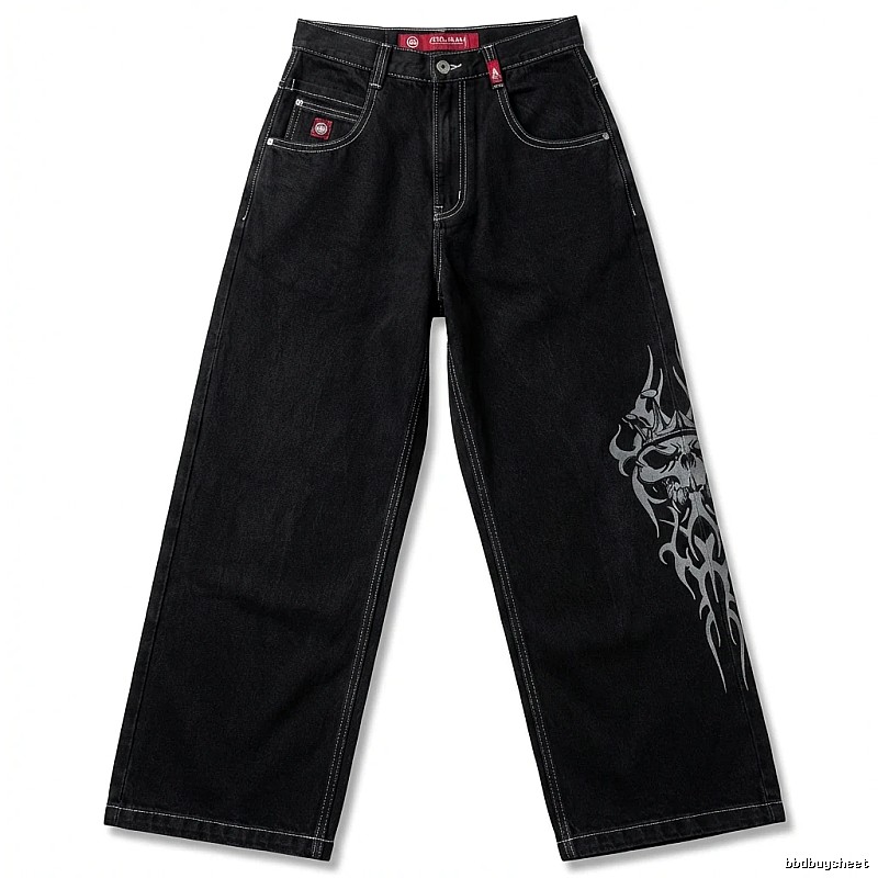 Y2K style black jeans